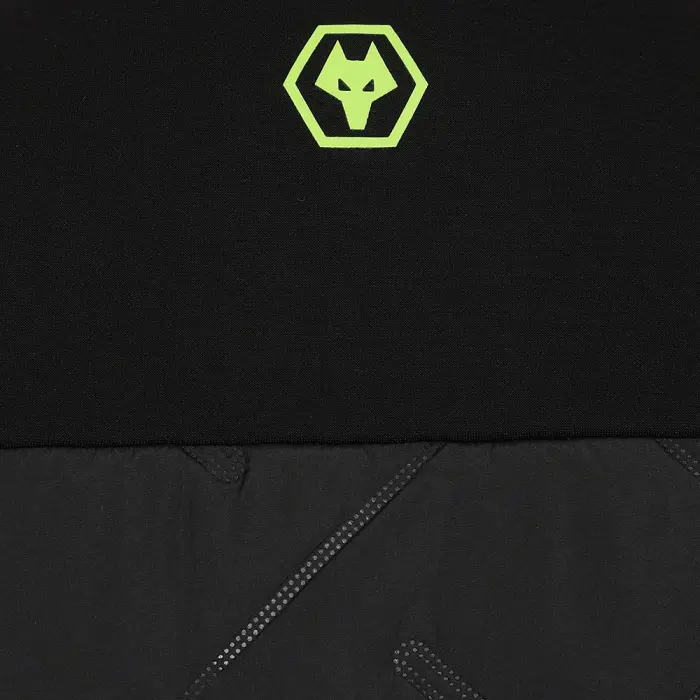 Wolverhampton Wanderers Store | Shop Official Progression Hyrbid Gilet – Black/Green – Womens Wolves Gear